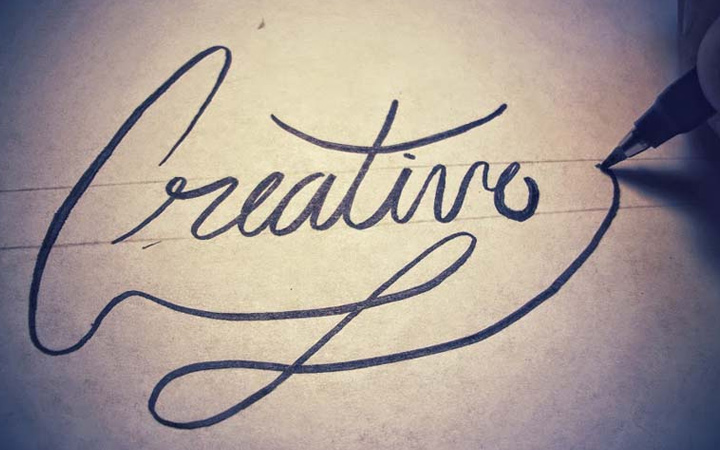 creative pen stroke handwriting calligraphy