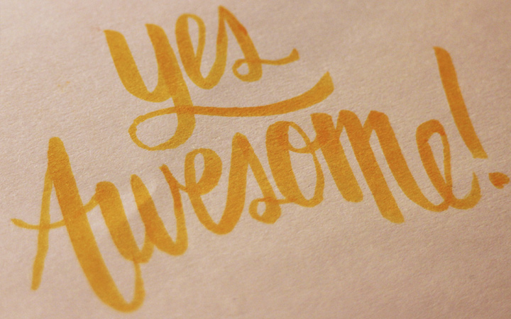 brush handtype pen yellow yes awesome