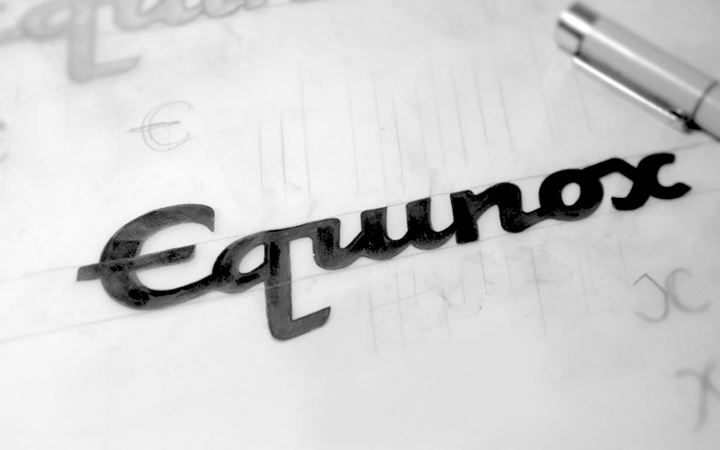 equinox dark typography handwritten logo sketchbook
