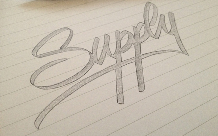 supply light pencil sketching design handwriting