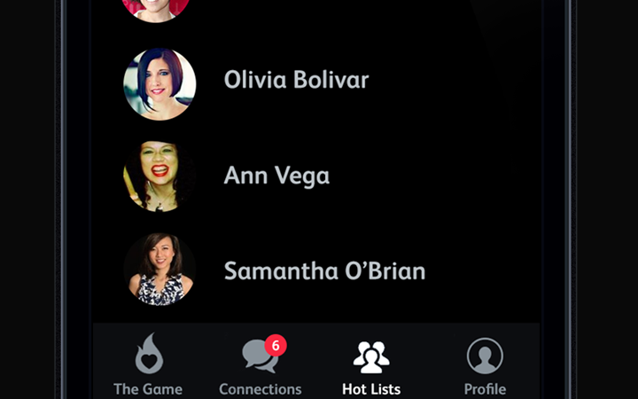 dark dating app tabs icons iphone